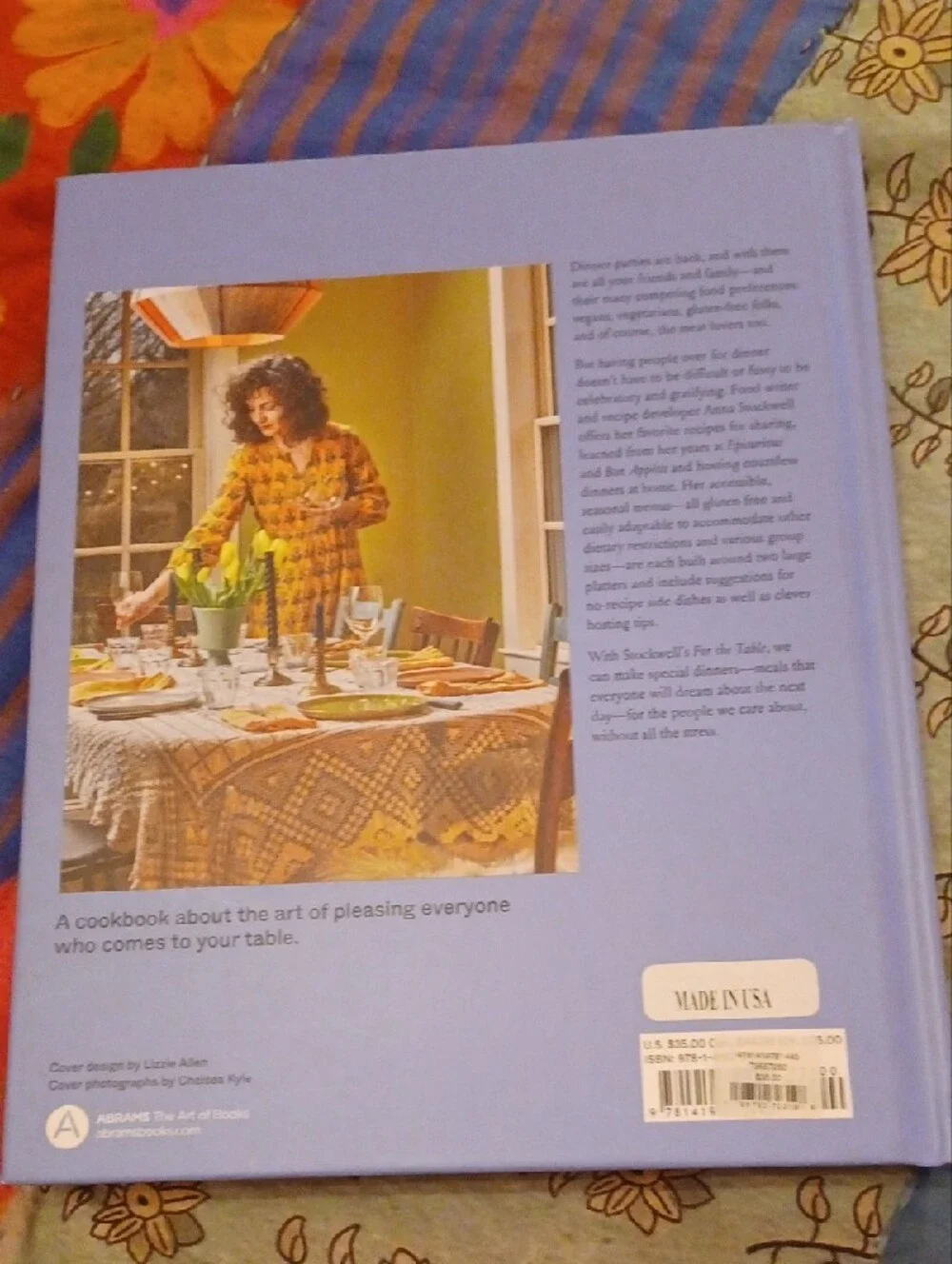 For The Table Cookbook - Lavender Cover